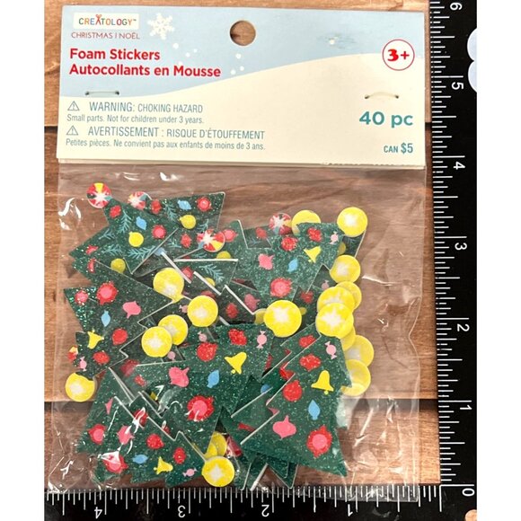 Creatology Holiday Foam Stickers 40 Pcs Christmas Tree Embellishment - Picture 1 of 4